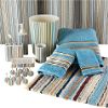 Sky Blue Stripe Bath Ensemble