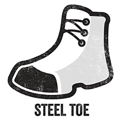 Steel toe work boots for men