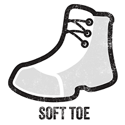 Soft toe work boots for men