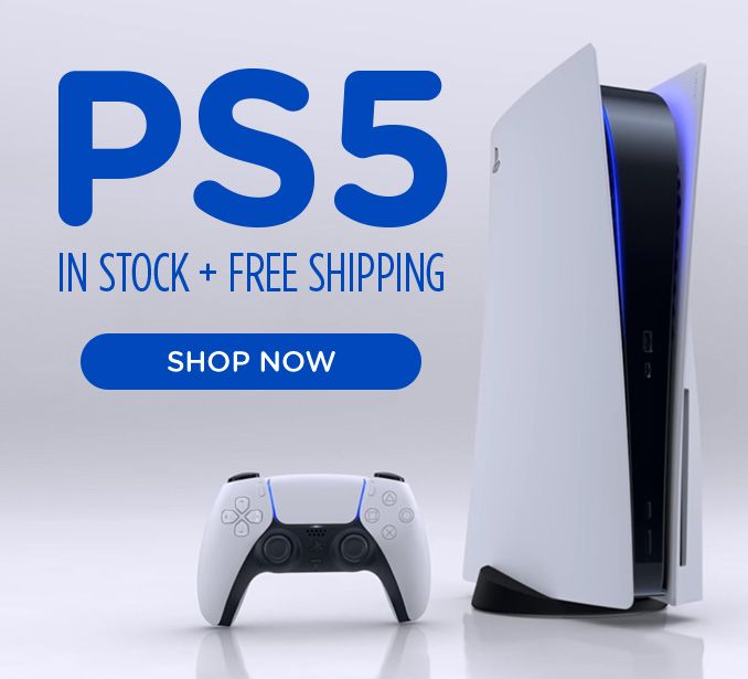 PS5 IN STOCK + FREE SHIPPING | SHOP NOW