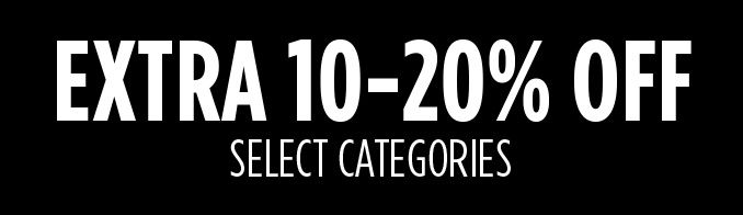 EXTRA 10-20% OFF SELECT CATEGORIES