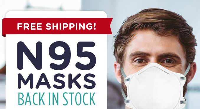 FREE SHIPPING! | N95 MASKS BACK IN STOCK