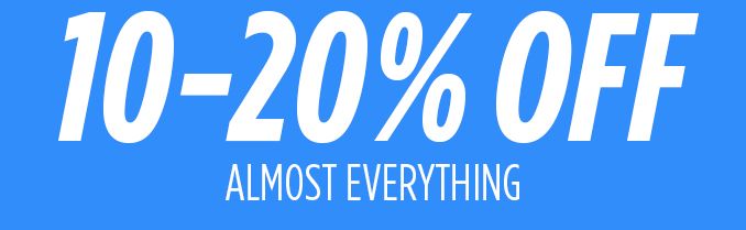 EXTRA 10-20% OFF APPLIANCES, TOOLS, CLOTHING & SHOES