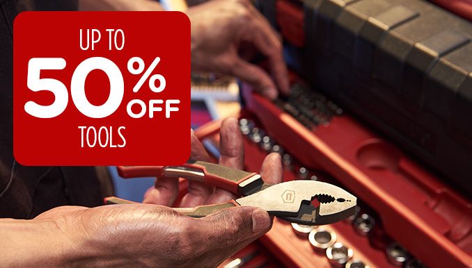UP TO 50% OFF TOOLS