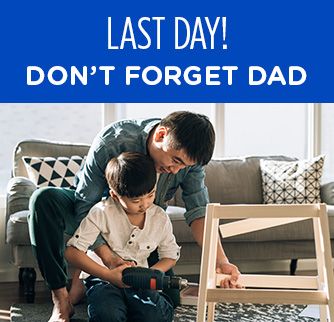 LAST DAY! DON'T FORGET DAD | GET UP TO 50% OFF TOOLS | PLUS, 10% OFF DIY GIFTS FOR DAD
