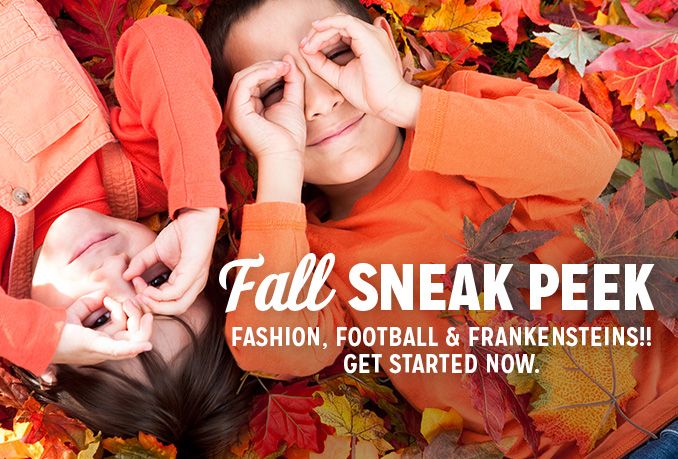 Fall SNEAK PEEK | FAsHION, FOOT BALL & FRANKENSTEINS!! GET STARTED NOW.