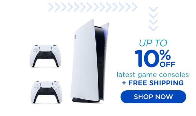 UP TO 10% OFF latest game consoles + FREE SHIPPING | SHOP NOW
