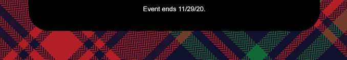 Event ends 11/29/20.
