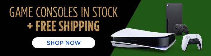 GAME CONSOLES IN STOCK | + FREE SHIPPING | SHOP NOW