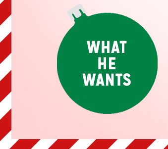 WHAT HE WANTS