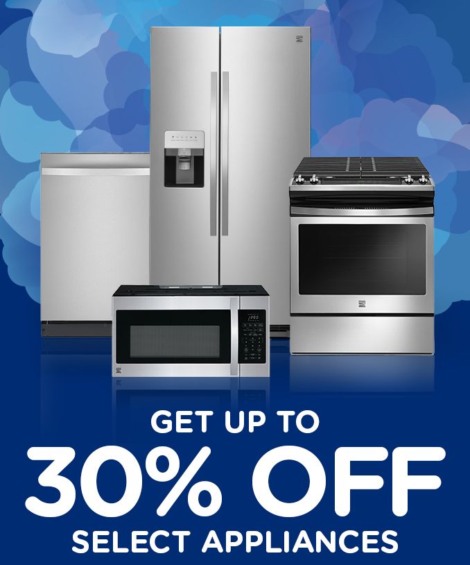 GET UP TO | 30% OFF | SELECT APPLIANCES