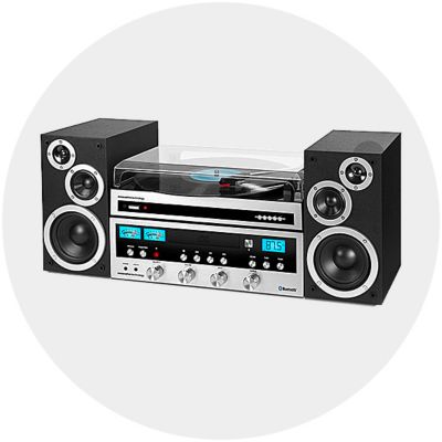 mini stereo system with turntable